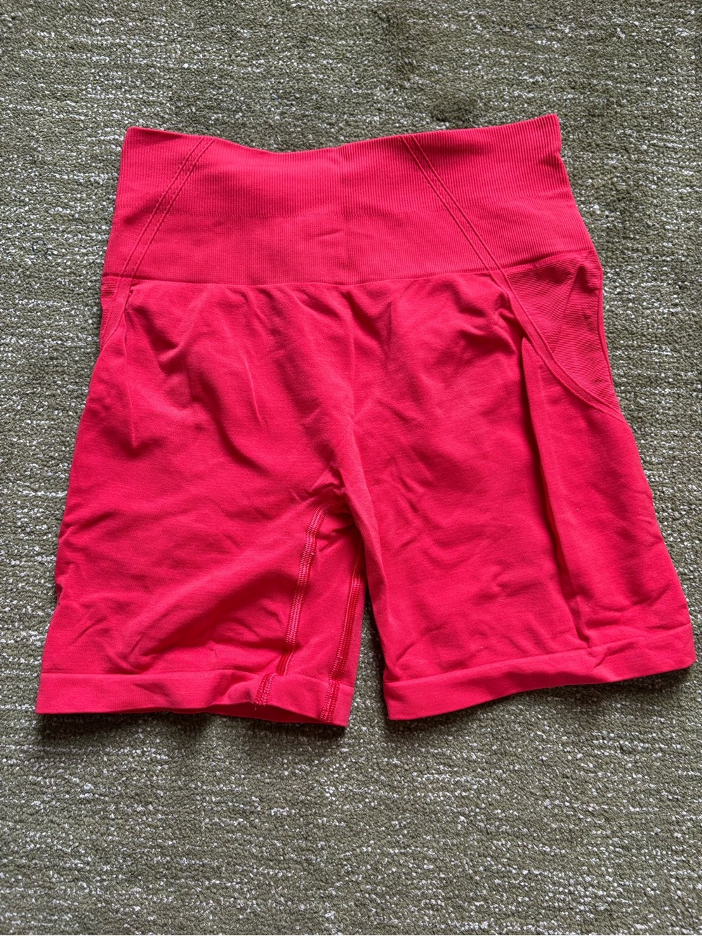 Oner Active High-Waist Athletic Bike Shorts in Hot Pink